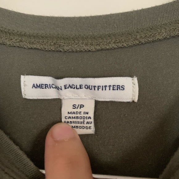 Olive Green American Eagle TShirt - Picture 2 of 3
